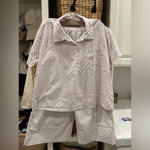 THE GREAT WOMENS PJ SET OF PANTS AND SHORT SLEEVE TOP SIZE 0 PANTS 1